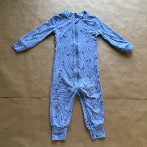 Hanna Andersson Easter Ryder The Bunny On Blue Baby 2-Way Zip Sleeper HannaSoft